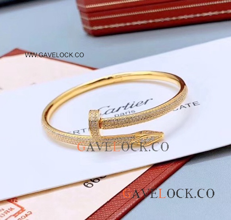 Cartier Juste un Clou Gold Bracelet / Cartier Nail Bracelet Iced Out Cartier Juste un Clou Gold Bracelet / Cartier Nail Bracelet Iced Out